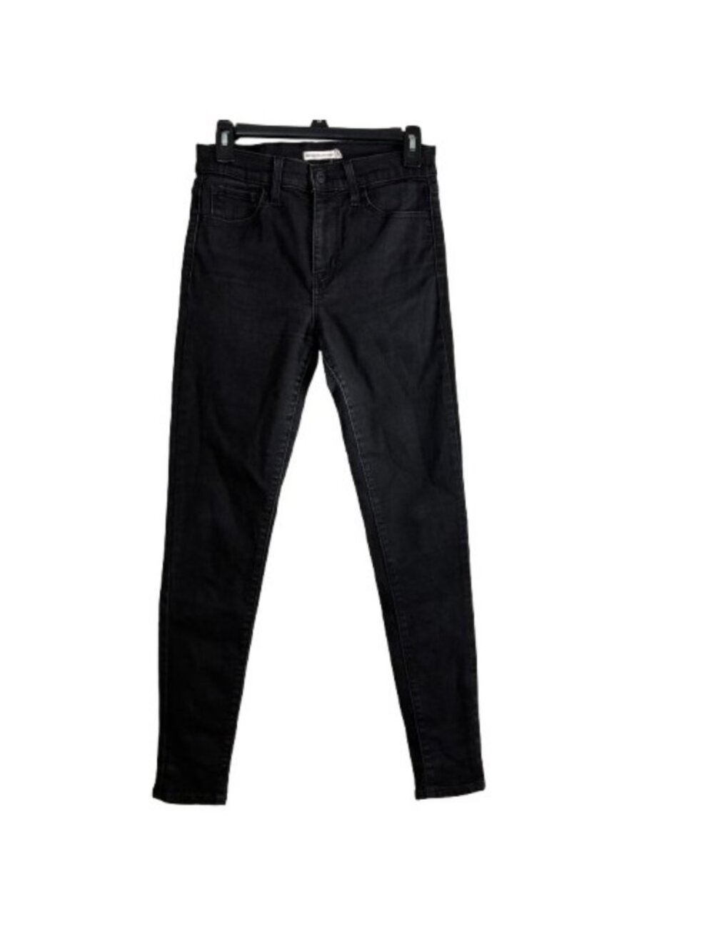 Levi’s Women’s 720 High Rise Super Skinny Jeans Black Sz 28 Emo Grunge